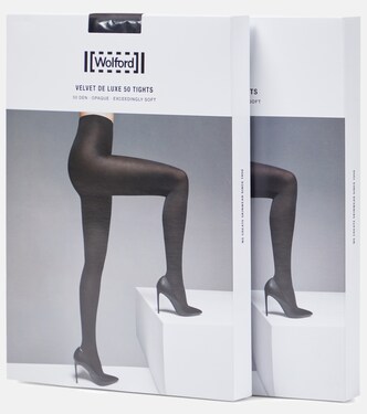 Set di 2 collant Velvet De Luxe 50 a vita alta | Wolford