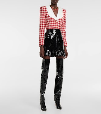 Chaqueta de punto bouclé mezcla de lana | Alessandra Rich