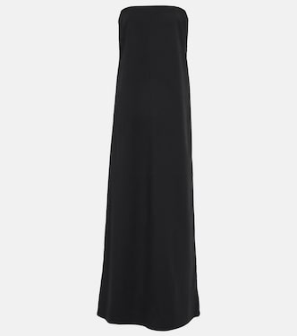 Strapless virgin wool-blend maxi dress | CO