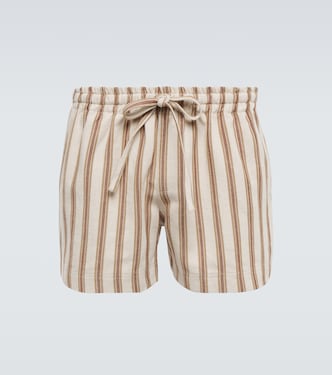 Shorts in misto cotone a righe | Commas
