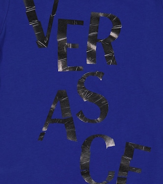 로고 코튼 저지 티셔츠 | Versace Kids