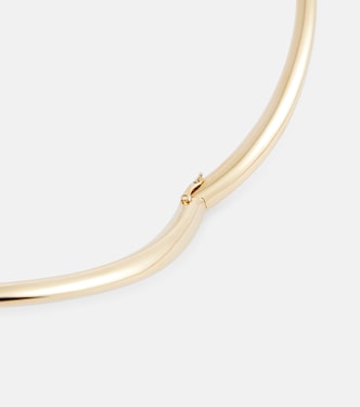Collier Tube en or 14 ct et diamants | Rainbow K