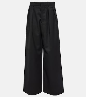 Pantaloni in lana vergine a vita bassa | Wardrobe.NYC