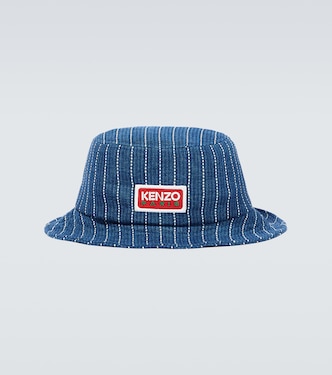 Cappello da pescatore in denim con logo | Kenzo