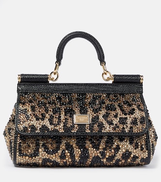 Borsa a mano Sicily Small con cristalli | Dolce&Gabbana