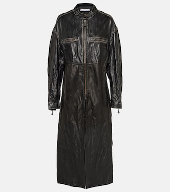 Abrigo de piel con paneles | Acne Studios