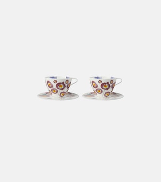 x Marni Anemone Milk set of 2 cappuccino cups and saucers | Serax