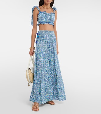 Ariane floral crop top | Poupette St Barth