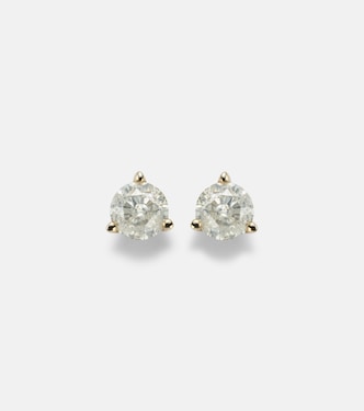 Ohrringe aus 14kt Gelbgold mit Diamanten | Stone and Strand