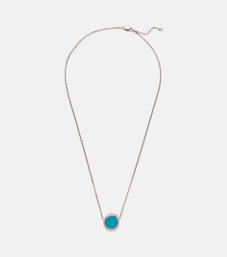 Collana Antifer in oro rosa 18kt con turchese e diamanti | Repossi