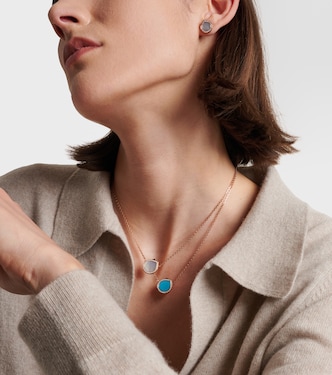 Antifer 18kt rose gold pendant necklace with turquoise and diamonds | Repossi
