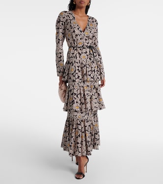 Robe midi Ottie en coton à fleurs | Zimmermann