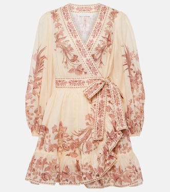 Vestido envolvente de algodón | Zimmermann