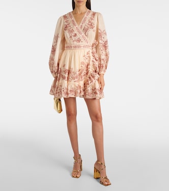 Vestido envolvente de algodón | Zimmermann