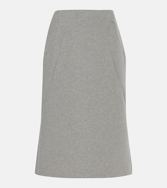 Jupe midi en coton mélangé | Dries Van Noten
