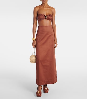 Gonna lunga Solid in cotone | Adriana Degreas