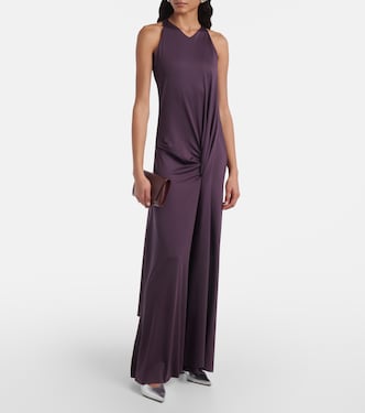 Robe longue drapée | Victoria Beckham