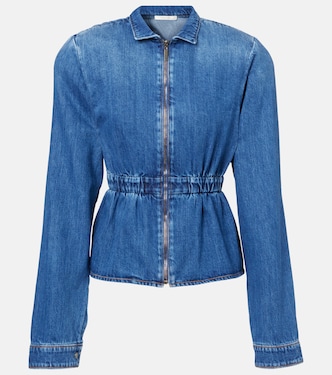 Gathered denim jacket | Nensi Dojaka