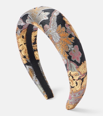 Wool and silk jacquard headband | Valentino