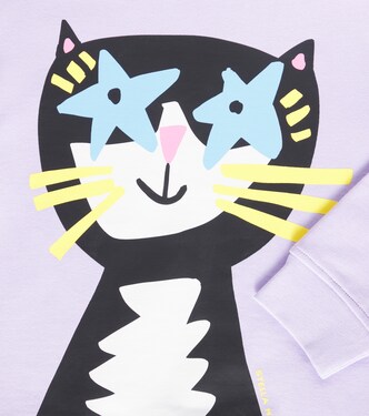 Felpa in jersey di cotone con stampa | Stella McCartney Kids