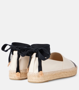 Colorblocked leather espadrilles | Tory Burch