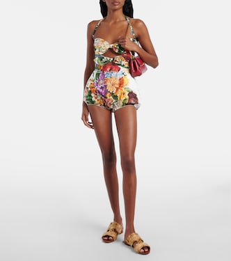 Shorts de algodón floral | Dolce&Gabbana