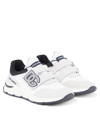 Sneakers DG Running in suede  | Dolce&Gabbana Kids