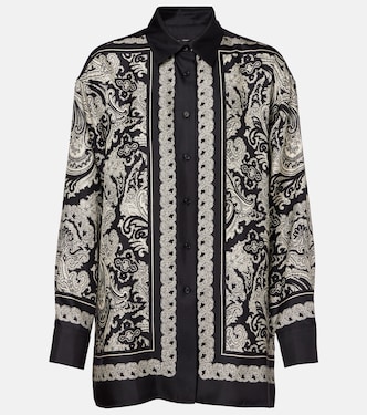 Alfie paisley silk twill shirt | Nili Lotan