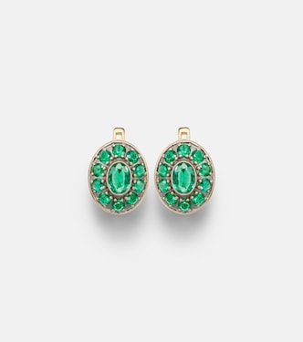 Ohrringe Repose aus 18kt Gelbgold mit Smaragden | Ileana Makri