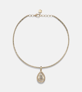 18kt gold choker with diamonds | Shay Jewelry