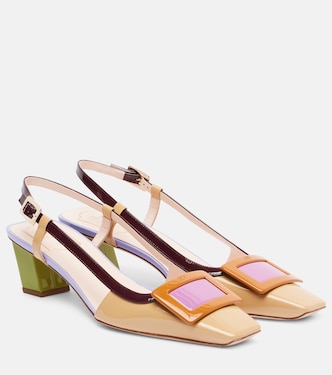 Belle Vivier 45 leather slingback pumps | Roger Vivier