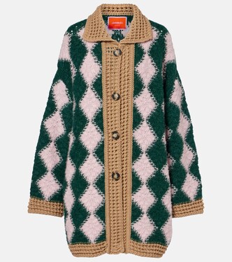 Crochet wool-blend cardigan | La DoubleJ