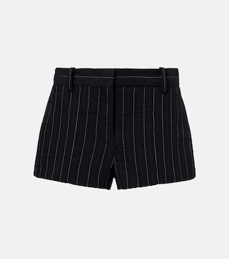 Shorts gessati Melody in cotone e lana  | Isabel Marant