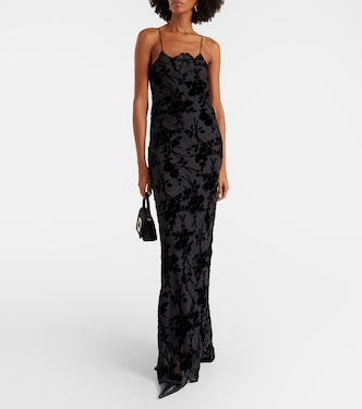 Devoré floral velvet gown | Rodarte