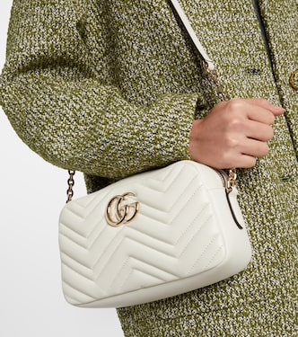 GG Marmont S号皮革斜挎包 | Gucci