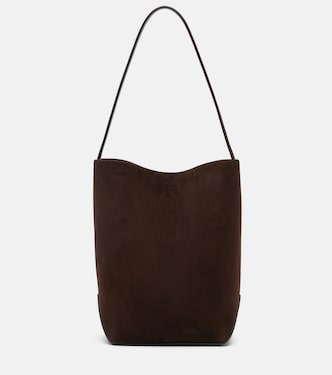 Tote Bag N/S Park Edge Medium aus Veloursleder | The Row