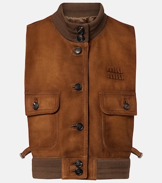 Suede vest | Miu Miu