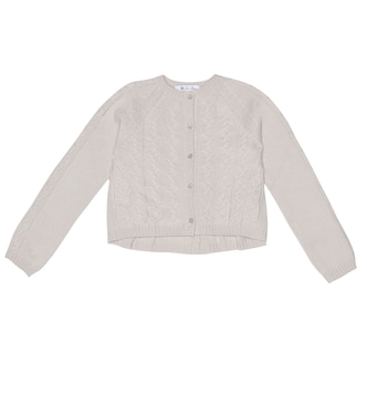 Cardigan Downy Cables aus Kaschmir | Loro Piana Kids