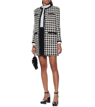 Soprabito in tweed di lana e cotone | Miu Miu