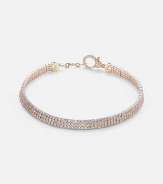 Bracelet Triple Diamond en or 18 carats et diamants | Shay Jewelry