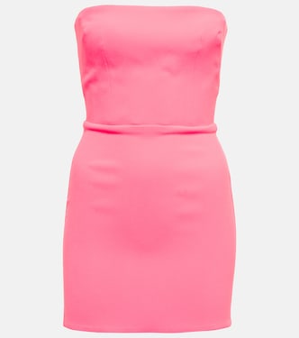 Lux strapless crêpe minidress | Alex Perry