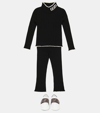 FF ribbed-knit sweater | Fendi Kids
