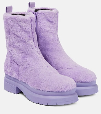 Faux fur ankle boots | JW Anderson