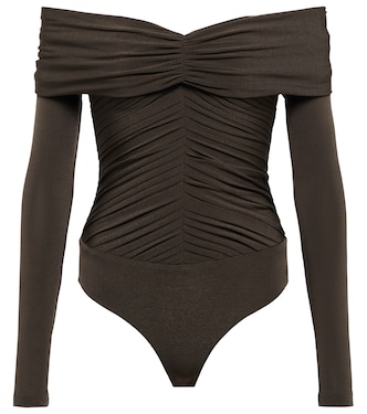 Panza off-shoulder bodysuit | Khaite