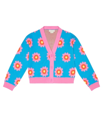 Cardigan en coton à fleurs | Stella McCartney Kids