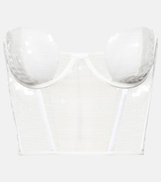 Bridal - Bustier con paillettes | Nensi Dojaka