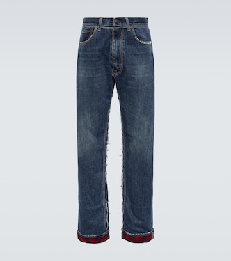 x Pendleton jeans rectos con canesú | Maison Margiela