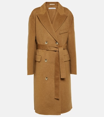 Abrigo cruzado de lana y alpaca | Acne Studios