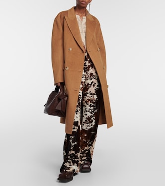 Double-breasted wool and alpaca coat | Acne Studios