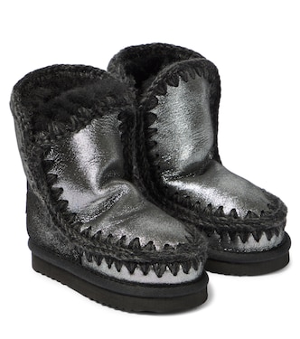 Stivali in pelle e shearling | Mou Kids